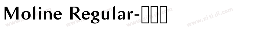 Moline Regular字体转换